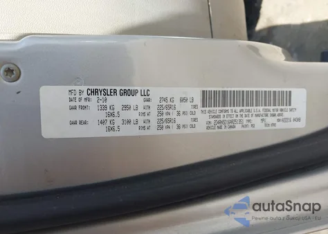 2010 Dodge Grand Caravan Sxt из США, поврежденный, VIN 2D4RN5D16AR251351